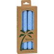 Aloha Bay Palm Tapers Light Blue Candles - Unscented - 4 Pack Cheap