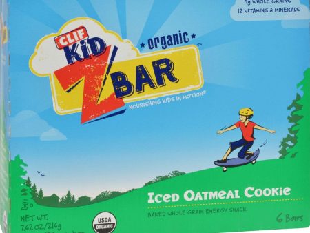 Clif Kid Zbar - Organic - Iced Oatmeal Cookie - 7.62 Oz - Case Of 12 Online