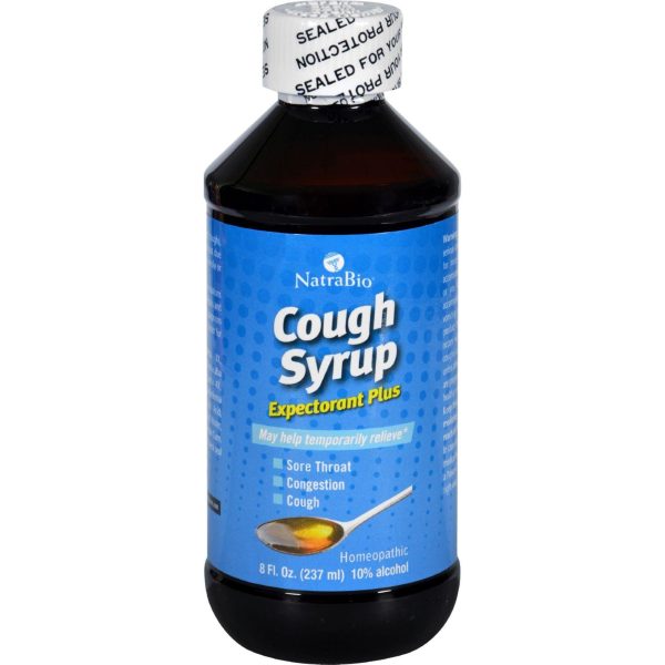 Natrabio Cough Syrup Expectorant Plus - 8 Fl Oz Supply