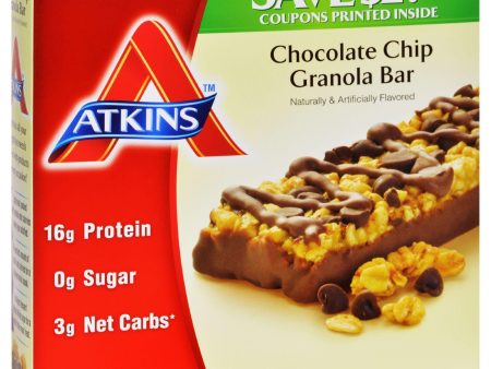 Atkins Advantage Bar Chocolate Chip Granola - 5 Bars Online now