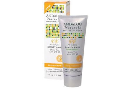 Andalou Naturals Beauty Balm Sheer Tint With Spf 30 Brightening - 2 Oz on Sale