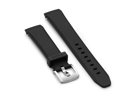 Rubber strap with buckle, Black Online Sale