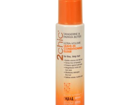 Giovanni Hair Care Products 2chic Conditioning Elixir - Ultra-volume Tangerine And Papaya Butter - 4 Fl Oz Hot on Sale