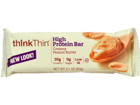 Think Products Thin Bar - Creamy Peanut Butter - Case Of 10 - 2.1 Oz Online Sale