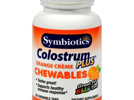 Symbiotics Colostrum Plus Orange - 120 Chewables Sale