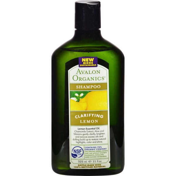 Avalon Organics Clarifying Shampoo Lemon With Shea Butter - 11 Fl Oz For Sale