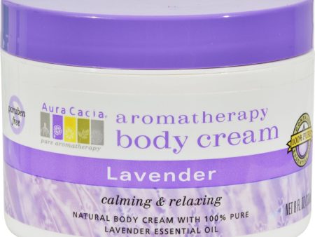 Aura Cacia Body Cream Lavender - 8 Fl Oz Sale