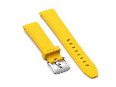 Rubber strap with buckle, Yellow Online Hot Sale