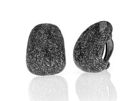 Stardust Hematite Clip Earring Hot on Sale