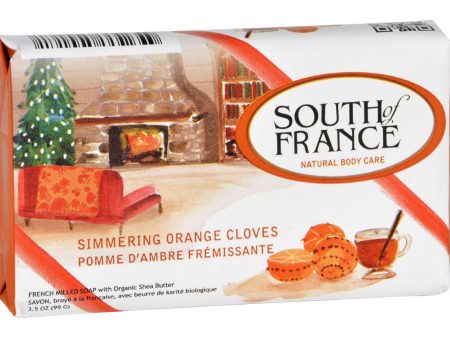 South Of France Bar Soap - Simmering Orange Cloves - Limited Edition Holiday - 3.5 Oz - Case Of 6 Online