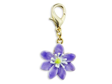 Hepatica Gold Tone Charm For Cheap