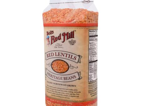 Bob s Red Mill Red Lentils Beans - 27 Oz - Case Of 4 Sale