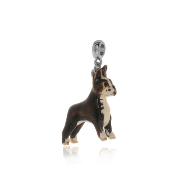 ME ME™ Silver Tone Boston Terrier Drop Charm For Discount