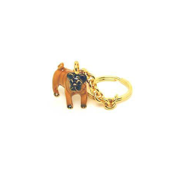 Brown Pug Adorable Pooch ® Keyring Online Sale