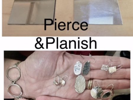 Pierce and Planish Pendant and Earrings For Discount