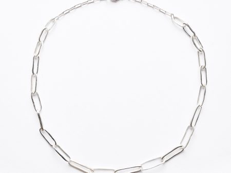 Sterling Silver Elongated Rectangle Link Chain Online Hot Sale