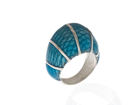 Snakeskin Robin Blue Ring Discount