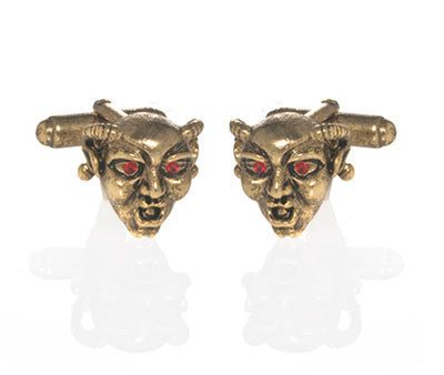 Goldtone Gargoyle Cufflinks Online Hot Sale