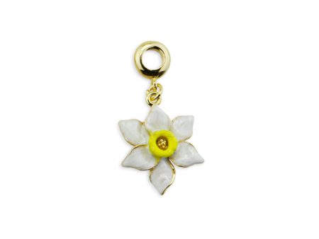 Jonquil Gold Tone Drop charm For Sale