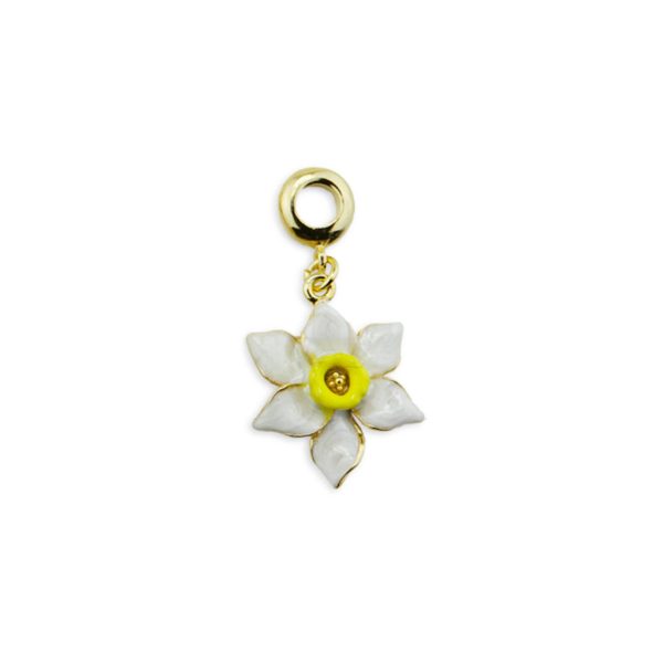 Jonquil Gold Tone Drop charm For Sale