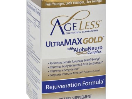 Ageless Foundation Ultramax Gold With Alphaneuro Complex - 90 Capsules on Sale