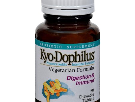 Kyolic Kyo-dophilus Vegetarian Formula Digestion And Immune - 60 Chewable Tablets For Cheap