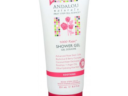 Andalou Naturals Soothing Shower Gel - 1000 Roses - 8.5 Oz For Cheap