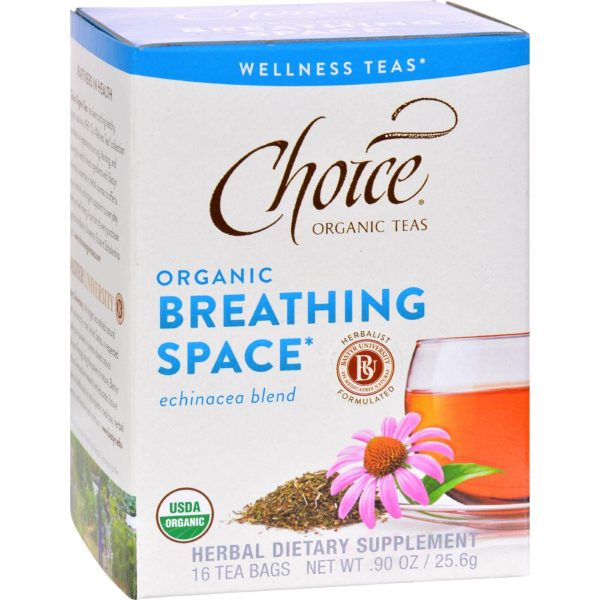 Choice Organic Teas - Organic Breathing Space Tea - 16 Bags - Case Of 6 Online Hot Sale