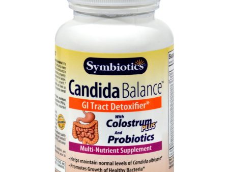 Symbiotics Candida Balance With Colostrum Plus And Probiotics - 120 Capsules For Sale