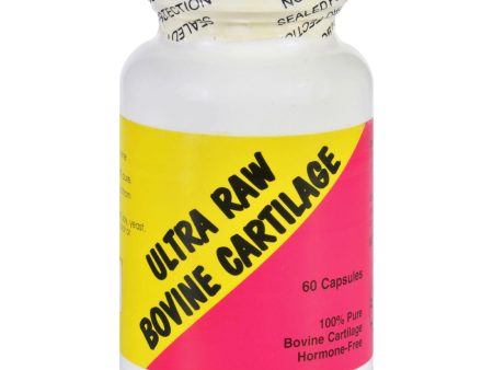 Ultra Glandulars Bovine Cartilage - Raw - 60 Capsules Online now