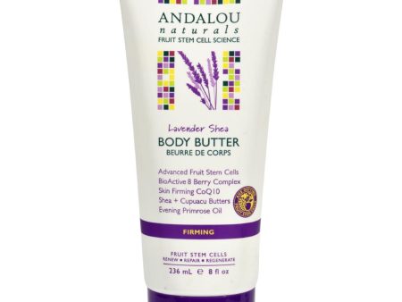 Andalou Naturals Firming Body Butter Lavender Shea - 8 Fl Oz For Discount