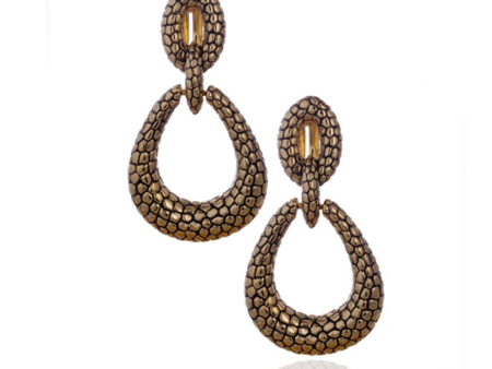 Berry Gold Tone Tear Drop Earrings Online Hot Sale