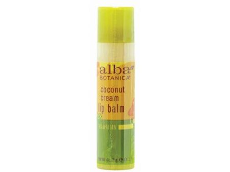 Alba Botanica Lip Balm - Coconut Cream - Case Of 24 - .15 Oz Discount