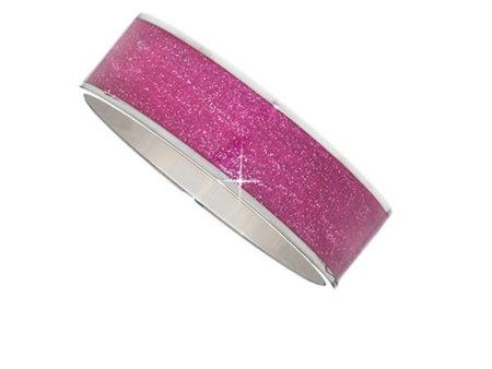 Medium Magenta Stardust Bangle Bracelet Discount