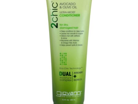 Giovanni Hair Care Products Conditioner - 2chic Avocado And Olive Oil - 8.5 Oz Hot on Sale