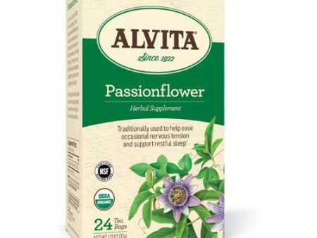 Alvita Tea Organic Herbal Passionflower Tea - 24 Bags Sale