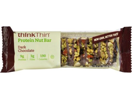 Think Products Thin Crunch Bar - Chocolate Dipped Nut - Case Of 10 - 1.41 Oz Online now