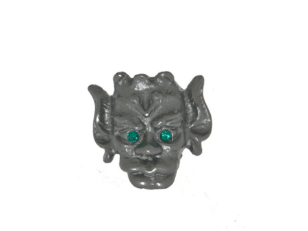 Hematite Gargoyle with Emerald Eyes Charm Online