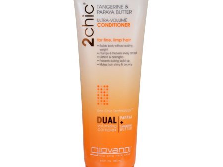 Giovanni Hair Care Products 2chic Conditioner - Ultra-volume Tangerine And Papaya Butter - 8.5 Fl Oz Cheap