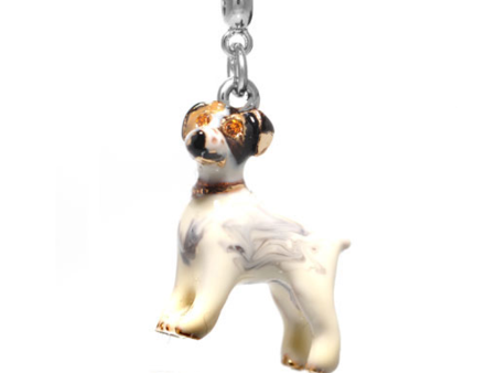 ME ME™ Silver Tone Jack Russell Drop Charm For Cheap