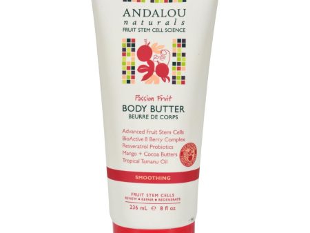 Andalou Naturals Smoothing Body Butter Passion Fruit - 8 Fl Oz Online now