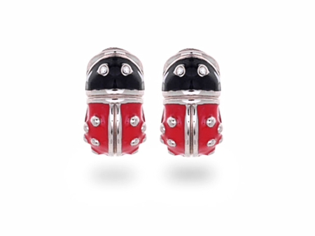 Lady Bug Enamel Reversible Hugs® Fashion