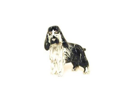 Black White Cocker Spaniel Adorable Pooch Pin Online