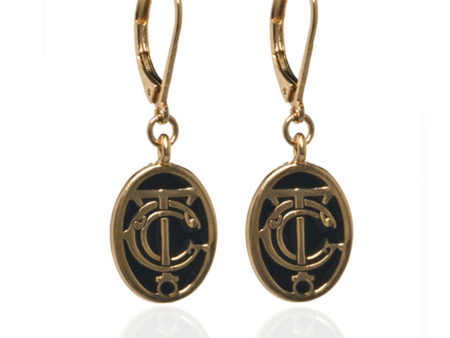 Grand Central Black Goldtone Drop Earrings Discount