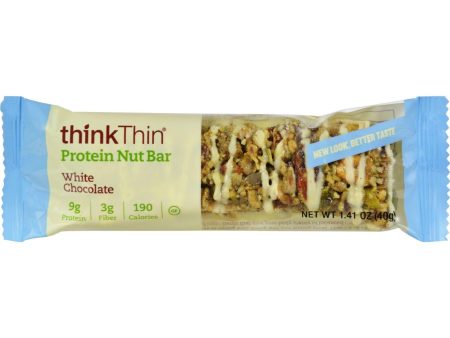 Think Products Thin Crunch Bar - White Chocolate Nut - Case Of 10 - 1.41 Oz Hot on Sale