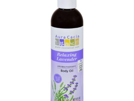 Aura Cacia Aromatherapy Body Oil Lavender Harvest - 8 Fl Oz Hot on Sale