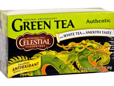 Celestial Seasonings Authentic Green Tea - Case Of 6 - 20 Bags Fashion