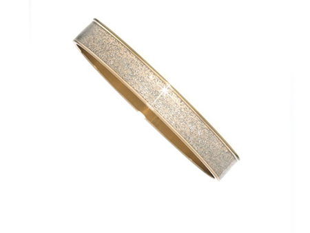 Goldtone Stardust Medium Bangle Online