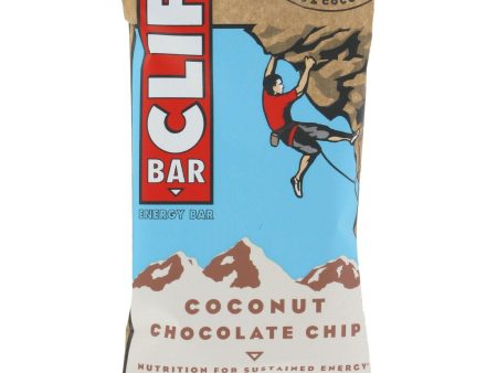 Clif Bar - Organic Coconut Chocolate Chip - Case Of 12 - 2.4 Oz Online now