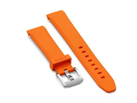 Rubber strap with buckle, Orange on Sale